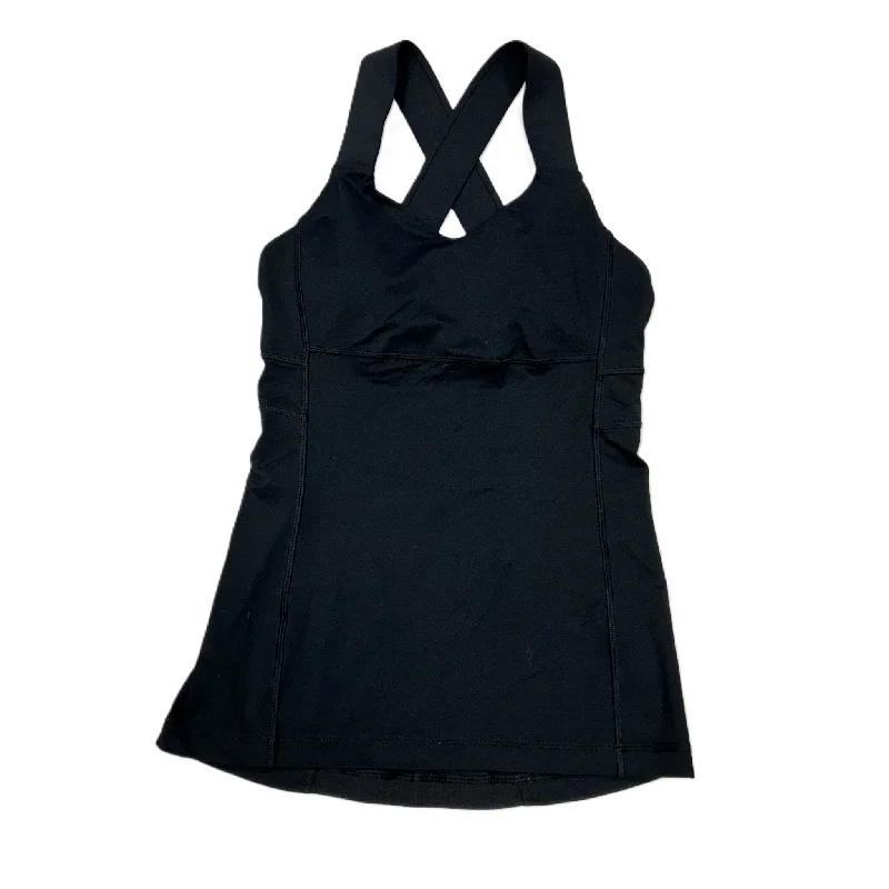Stylish Yoga Tops for Outdoor Activities -Athletic Tank Top By Lululemon In Black, Size: S