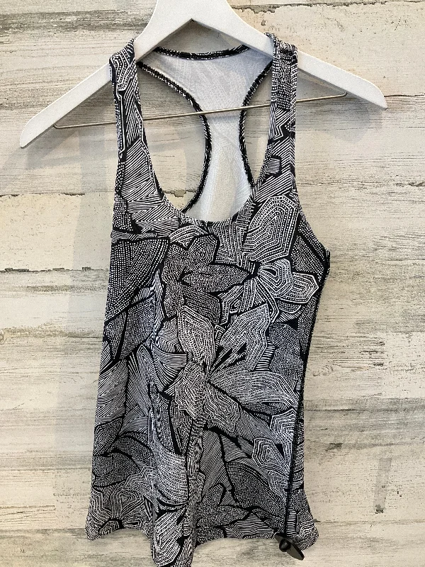 Yoga Tops for Comfort and Endurance -Athletic Tank Top By Lululemon In Black & White, Size: 6 Yoga Tops for Comfort and Endurance -Athletic Tank Top By Lululemon In Black & White, Size: 6