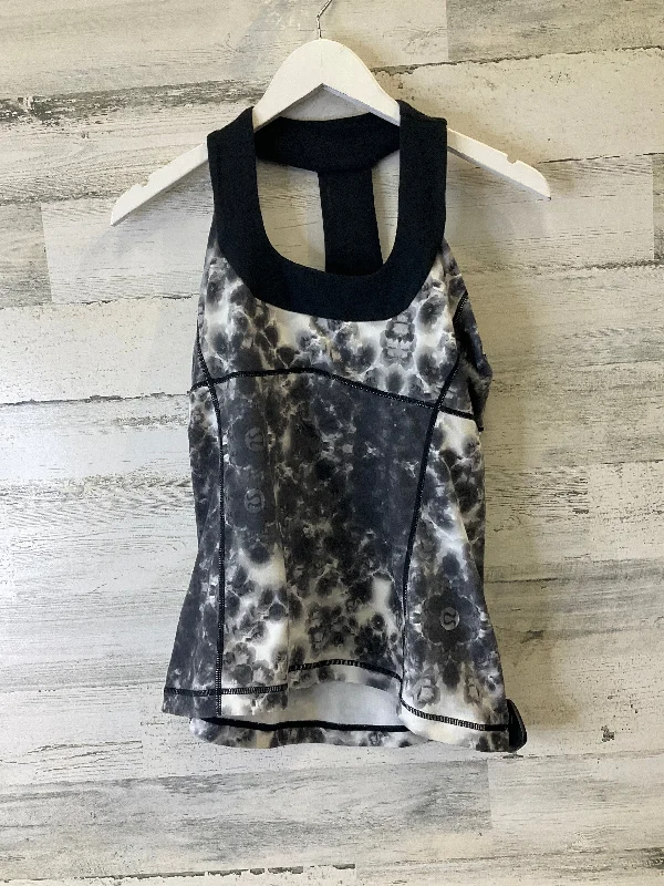 Women's Yoga Tops for Core Strengthening -Athletic Tank Top By Lululemon In Black & White, Size: 8