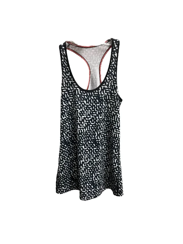 Comfortable Yoga Tops for Intense Sessions -Athletic Tank Top By Lululemon In Black & White, Size: S