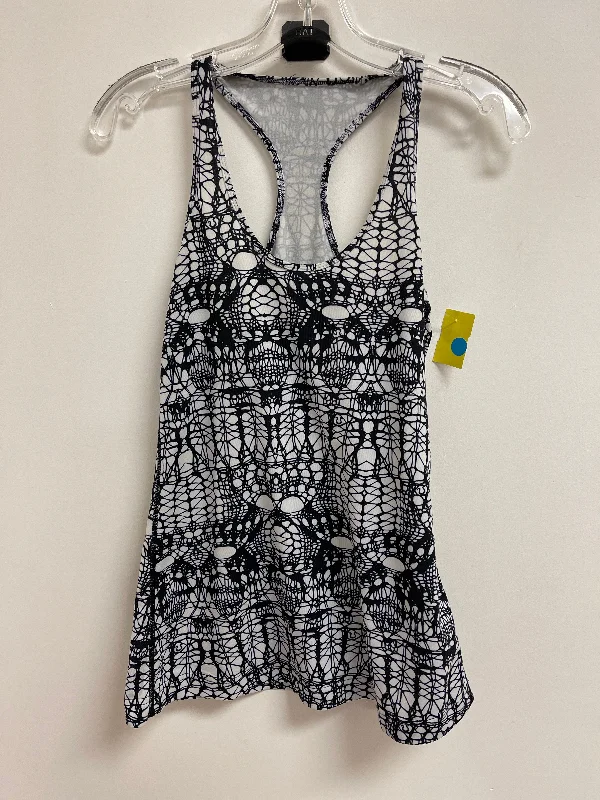 Yoga Tops for Better Movement -Athletic Tank Top By Lululemon In Black & White, Size: S