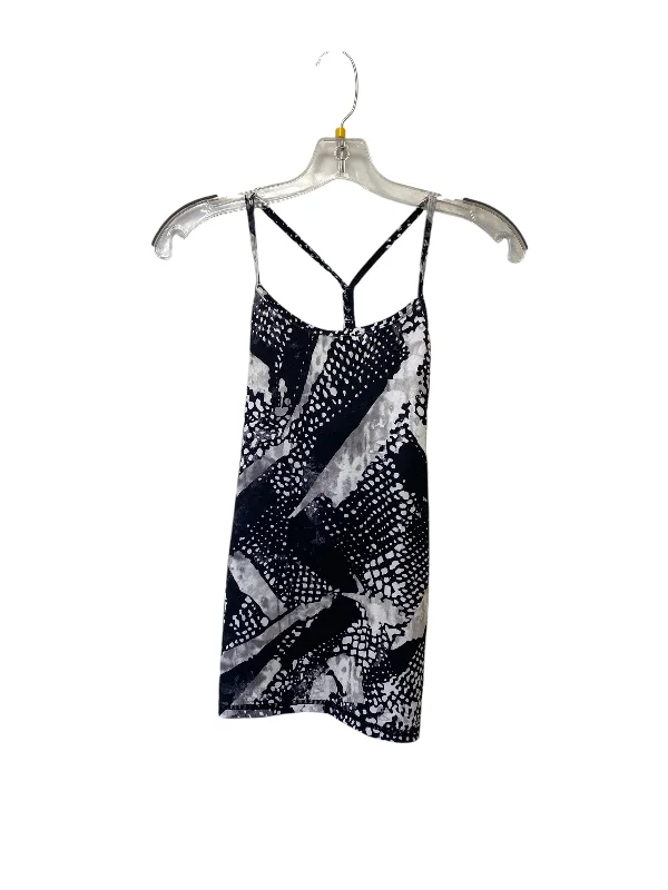 Fitted Yoga Tops for Yoga Class -Athletic Tank Top By Lululemon In Black & White, Size: S Fitted Yoga Tops for Yoga Class -Athletic Tank Top By Lululemon In Black & White, Size: S
