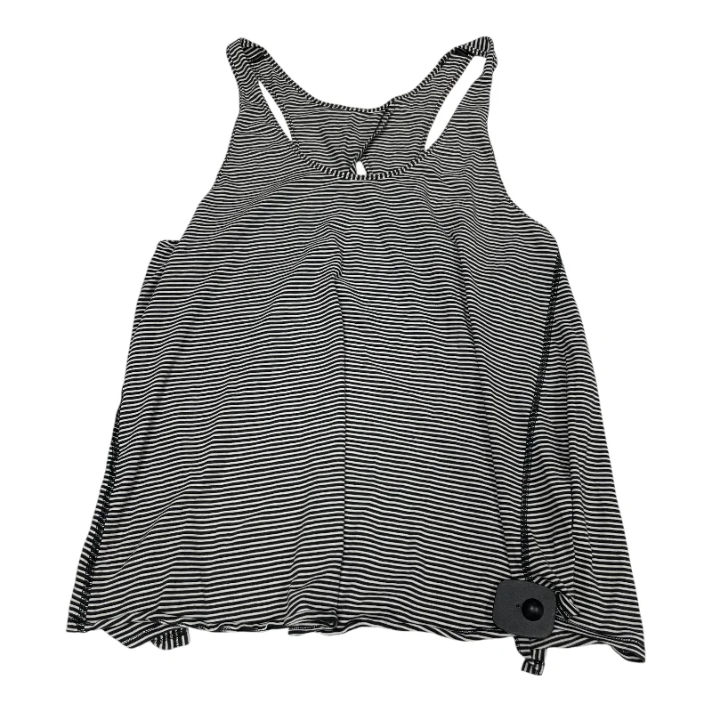 Yoga Tops for Better Movement -Athletic Tank Top By Lululemon In Black & White, Size: S Yoga Tops for Better Movement -Athletic Tank Top By Lululemon In Black & White, Size: S