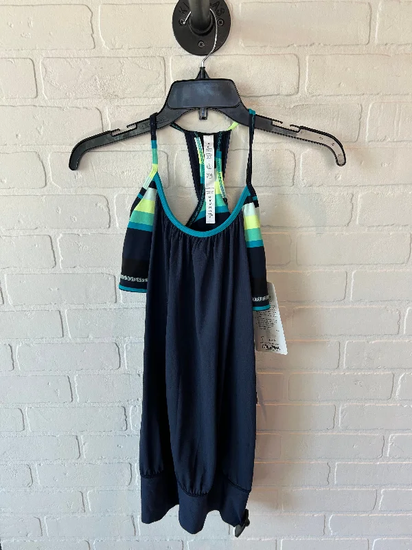 Comfortable Yoga Tops for All Workouts -Athletic Tank Top By Lululemon In Blue & Green, Size: M