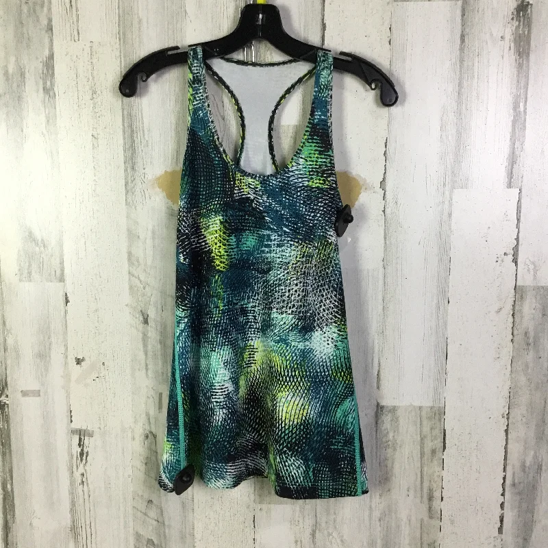Performance Yoga Tops for Strength -Athletic Tank Top By Lululemon In Blue & Green, Size: M Performance Yoga Tops for Strength -Athletic Tank Top By Lululemon In Blue & Green, Size: M