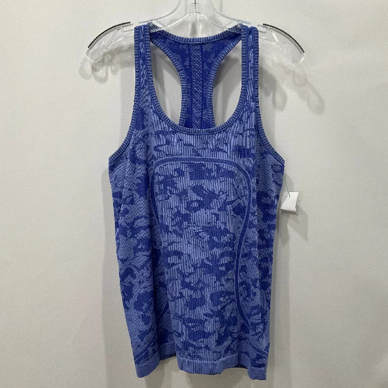Seamless Yoga Tops for Extra Comfort -Athletic Tank Top By Lululemon In Blue, Size: 10