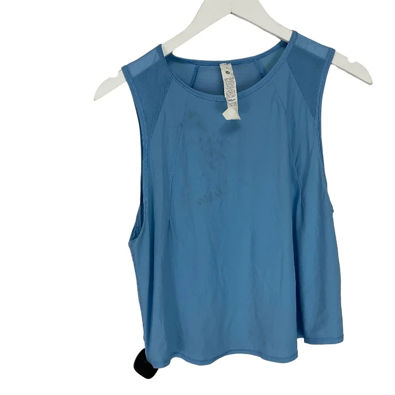 Comfortable Yoga Tops for Every Pose -Athletic Tank Top By Lululemon In Blue, Size: 10