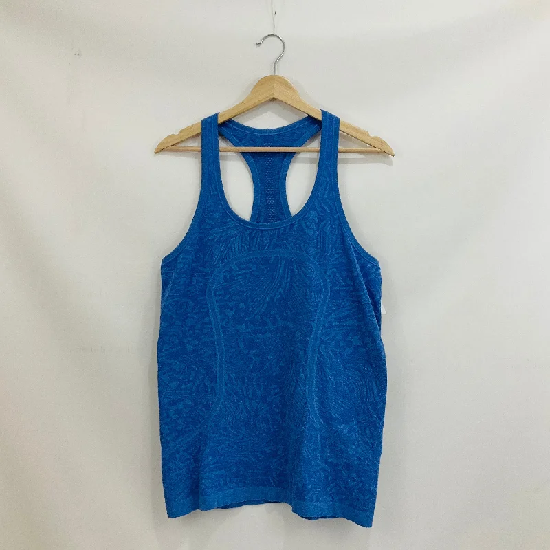 Yoga Tops with Spaghetti Straps for Breathability -Athletic Tank Top By Lululemon In Blue, Size: 12