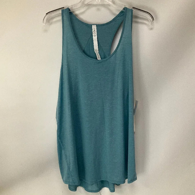 Yoga Tops for Yoga and Running -Athletic Tank Top By Lululemon In Blue, Size: 12