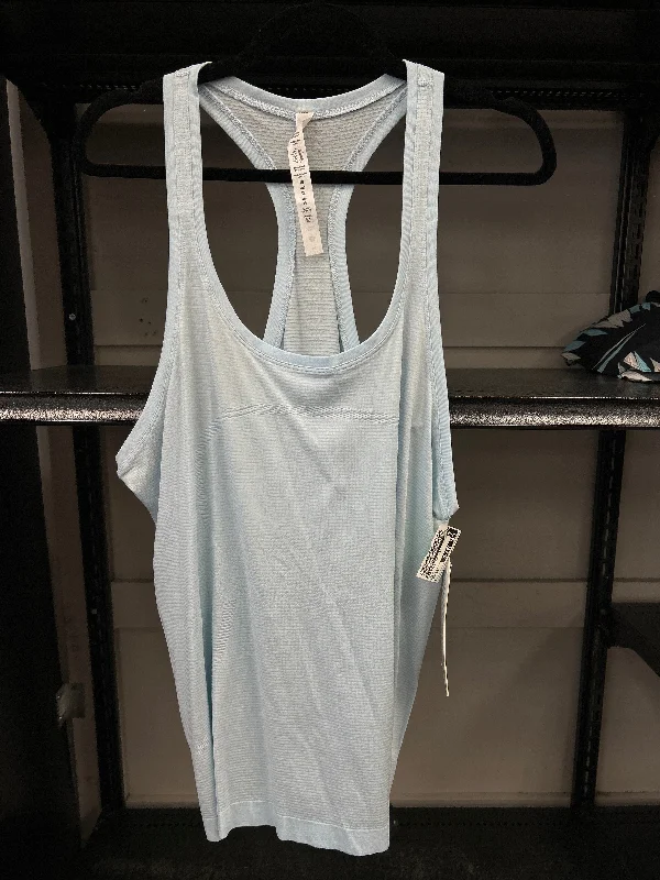Supportive Yoga Tops for Poses -Athletic Tank Top By Lululemon In Blue, Size: 14