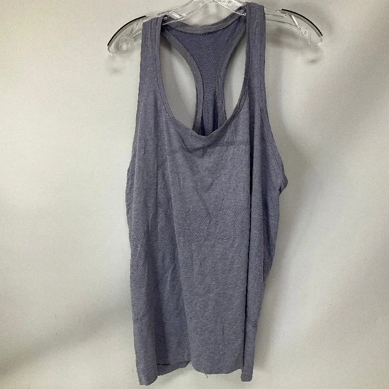 Yoga Tops for All Yoga Poses -Athletic Tank Top By Lululemon In Blue, Size: 20