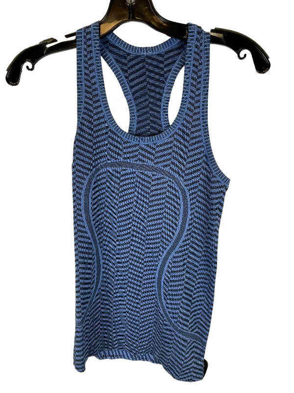 Women's Yoga Tops for Flexibility in Practice -Athletic Tank Top By Lululemon In Blue, Size: 4 Women's Yoga Tops for Flexibility in Practice -Athletic Tank Top By Lululemon In Blue, Size: 4