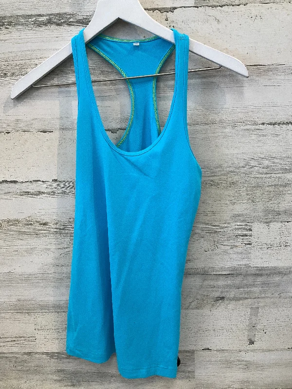 Yoga Tops for Running and Stretching -Athletic Tank Top By Lululemon In Blue, Size: 6 Yoga Tops for Running and Stretching -Athletic Tank Top By Lululemon In Blue, Size: 6