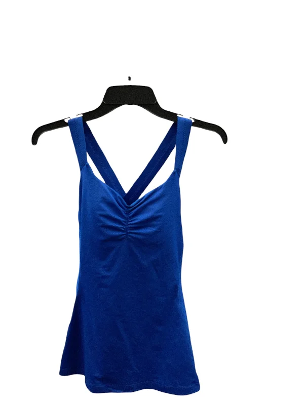 Yoga Tops with Stretchy Material for Full Range of Motion -Athletic Tank Top By Lululemon In Blue, Size: 8