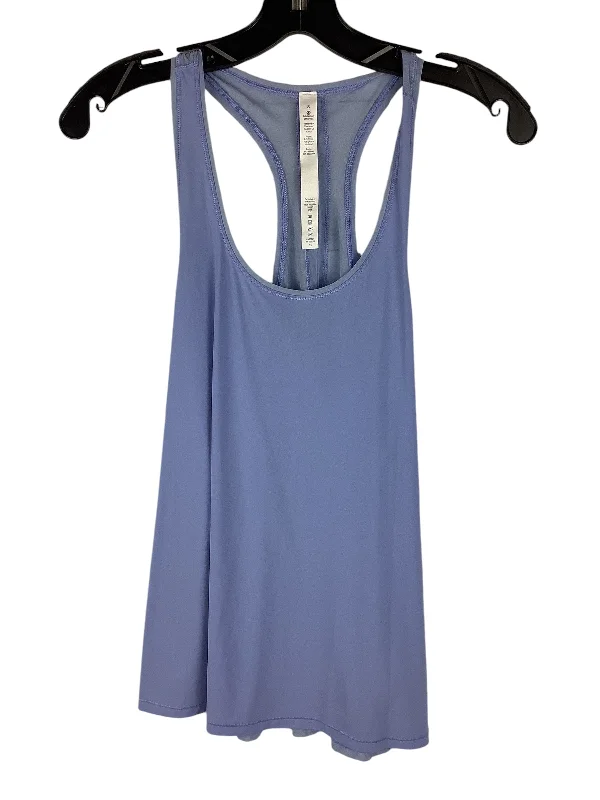 Stylish Yoga Tops for All Activities -Athletic Tank Top By Lululemon In Blue, Size: 8 Stylish Yoga Tops for All Activities -Athletic Tank Top By Lululemon In Blue, Size: 8