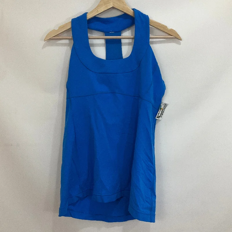Women's Yoga Tops for All Seasons -Athletic Tank Top By Lululemon In Blue, Size: 8