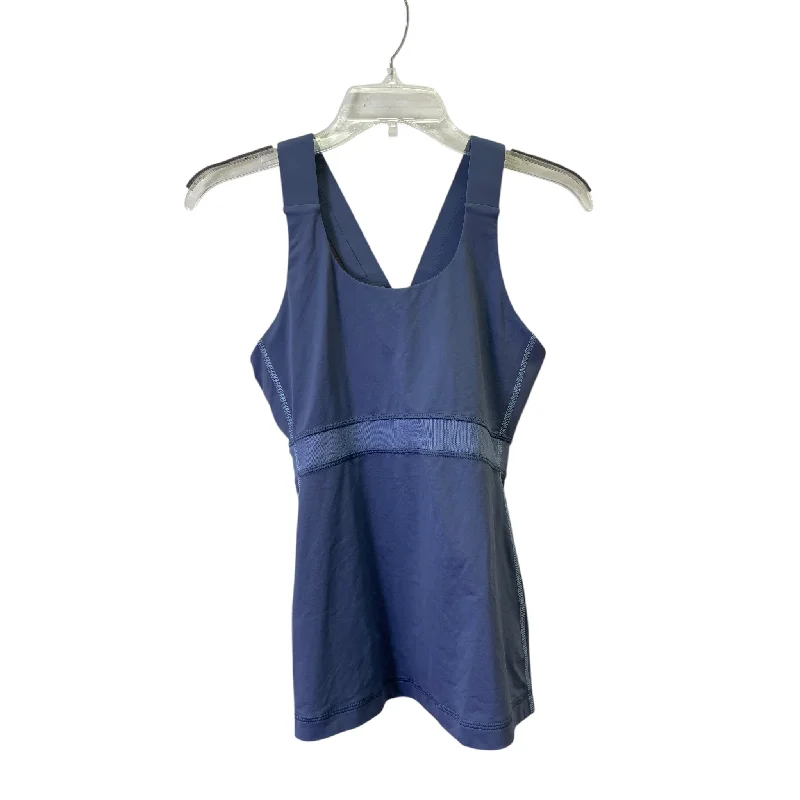 Yoga Tops for Stretch and Ease -Athletic Tank Top By Lululemon In Blue, Size:M