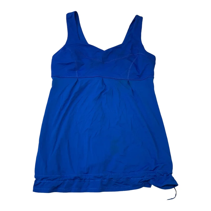 Seamless Yoga Tops for Comfortable Wear -Athletic Tank Top By Lululemon In Blue, Size: M