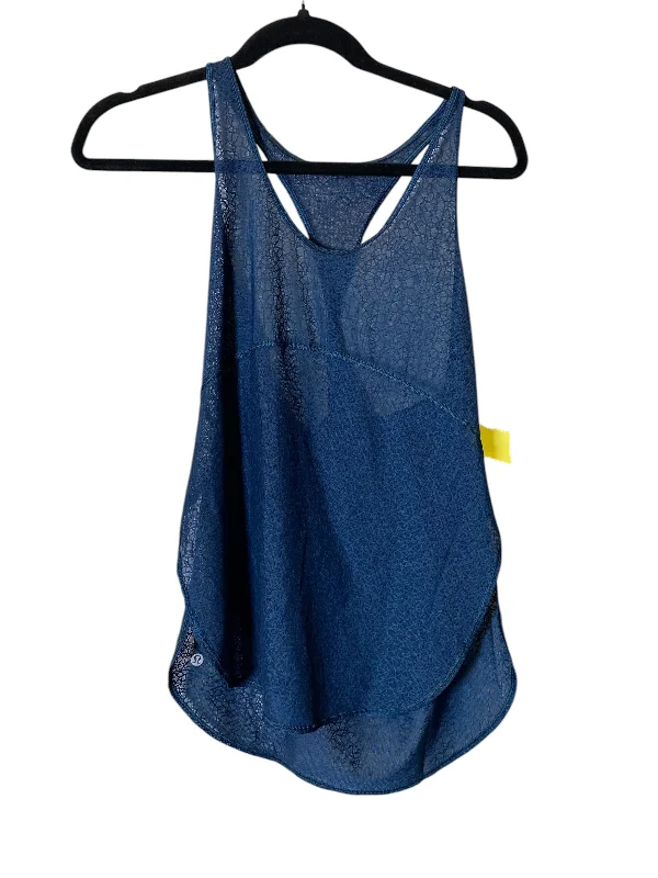 Versatile Yoga Tops for All Types of Yoga -Athletic Tank Top By Lululemon In Blue, Size: M Versatile Yoga Tops for All Types of Yoga -Athletic Tank Top By Lululemon In Blue, Size: M