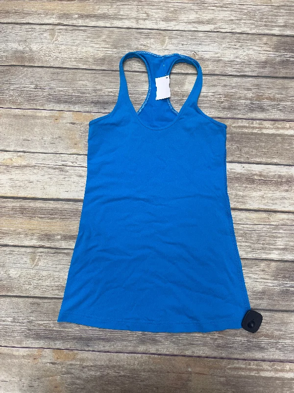 Seamless Yoga Tops for Comfort and Flexibility -Athletic Tank Top By Lululemon In Blue, Size: S