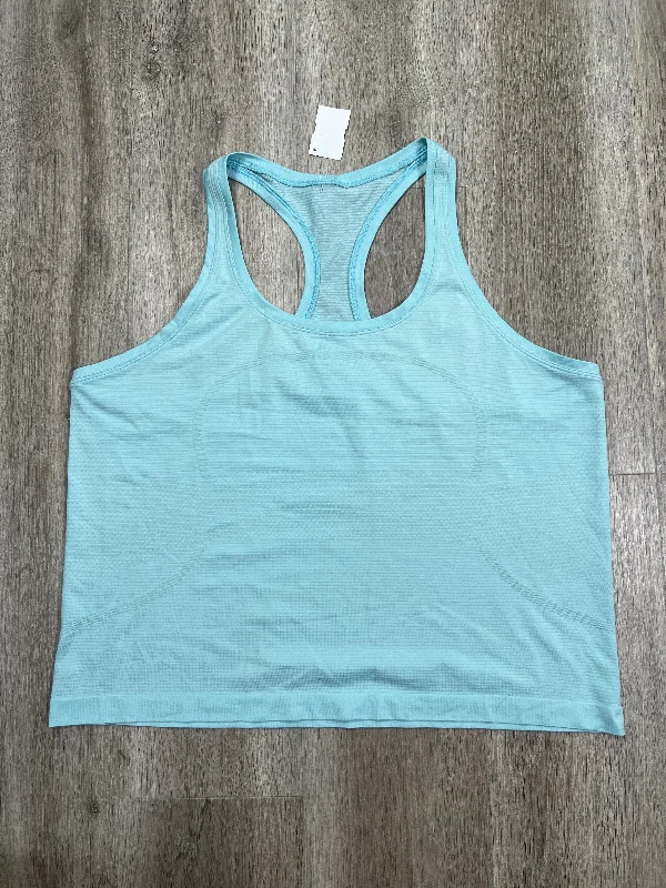 Stylish Yoga Tops for Studio and Gym -Athletic Tank Top By Lululemon In Blue, Size: Xl Stylish Yoga Tops for Studio and Gym -Athletic Tank Top By Lululemon In Blue, Size: Xl