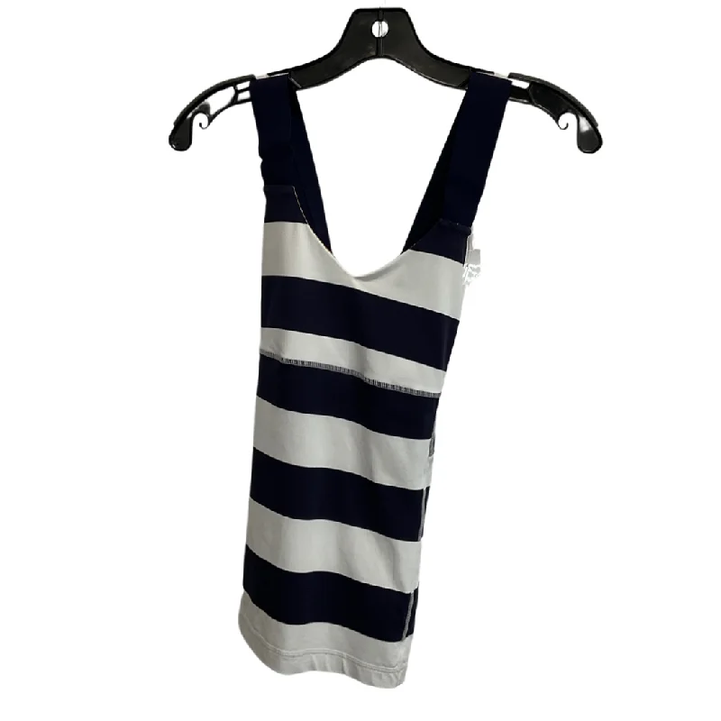 Stylish Yoga Tops for Fitness and Flexibility -Athletic Tank Top By Lululemon In Blue & White, Size: 6 Stylish Yoga Tops for Fitness and Flexibility -Athletic Tank Top By Lululemon In Blue & White, Size: 6