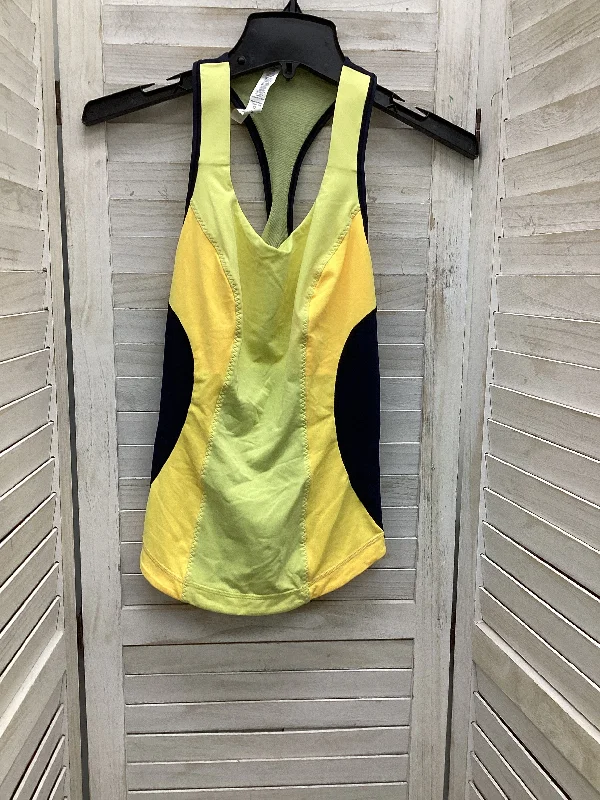 Stylish Yoga Tops for Yoga Practice -Athletic Tank Top By Lululemon In Blue & Yellow, Size: 6 Stylish Yoga Tops for Yoga Practice -Athletic Tank Top By Lululemon In Blue & Yellow, Size: 6