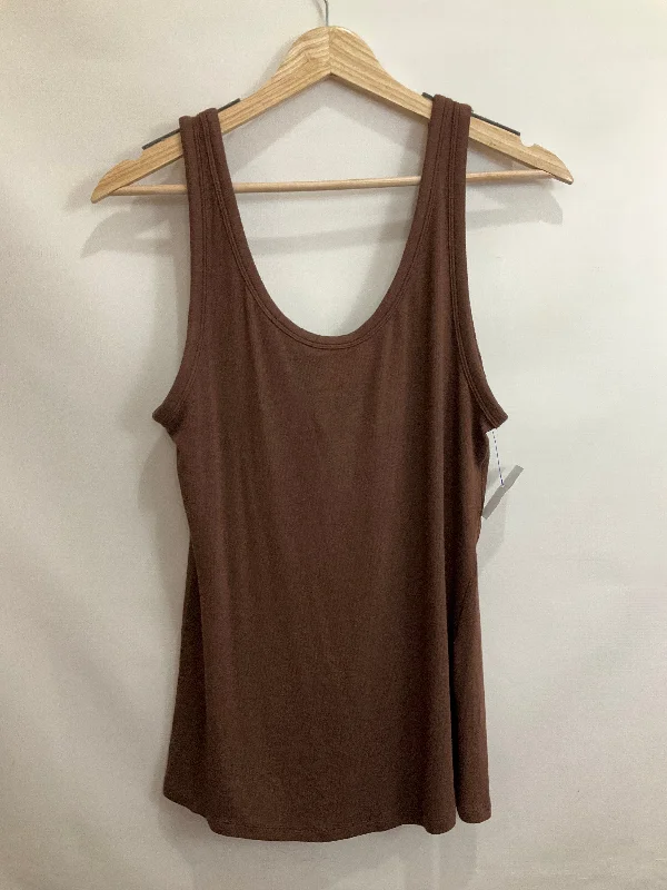 Yoga Tops for Hot Yoga -Athletic Tank Top By Lululemon In Brown, Size: 12