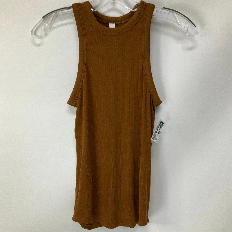 Yoga Tops for Comfort and Style -Athletic Tank Top By Lululemon In Brown, Size: 2