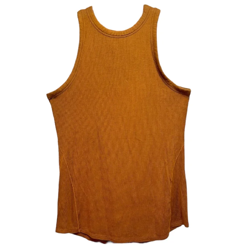 Breathable Cotton Yoga Tops -Hold Tight Tank By Lululemon In Brown, Size: L