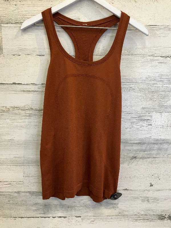 Stylish Yoga Tops for All Activities -Athletic Tank Top By Lululemon In Brown, Size: S