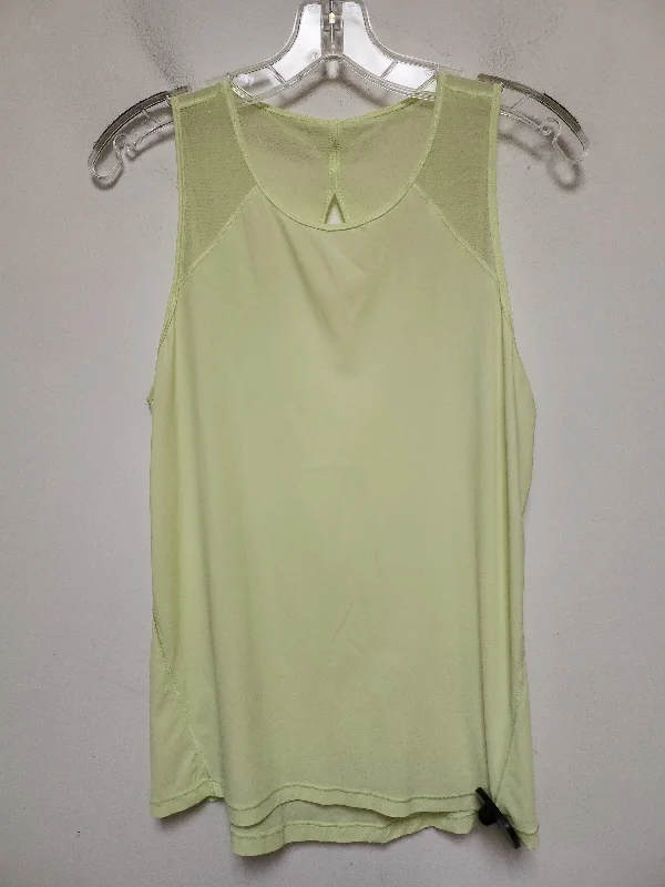 Women's Yoga Tops with Breathable Materials -Athletic Tank Top By Lululemon In Chartreuse, Size: S