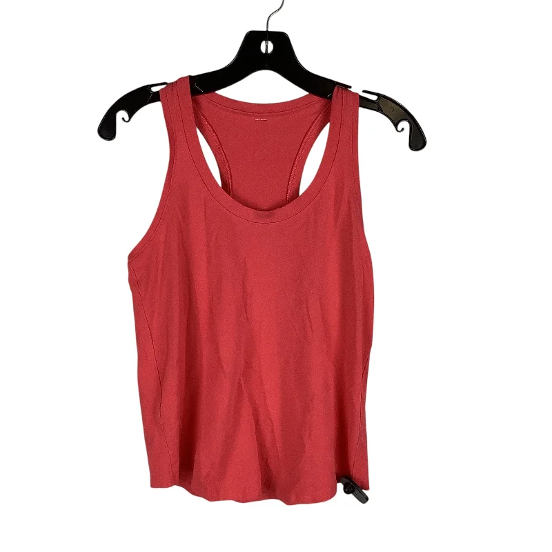 Yoga Tops with Breathable Mesh Details -Athletic Tank Top By Lululemon In Coral Est. M