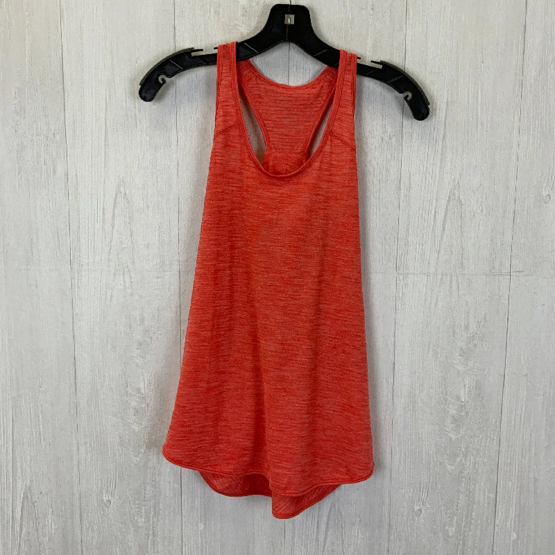 Yoga Tops with Breathable Fabric -Athletic Tank Top By Lululemon In Coral, Size: 4