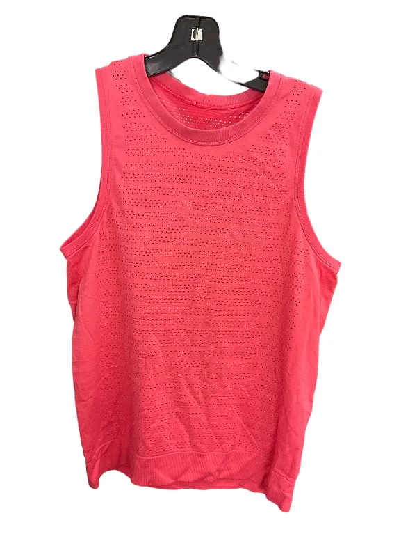 Yoga Tops for Flexibility and Stretch -Athletic Tank Top By Lululemon In Coral, Size: S