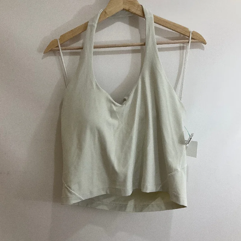 Breathable Yoga Tops for Comfortable Poses -Athletic Tank Top By Lululemon In Cream, Size: 14