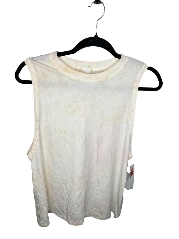 Women's Yoga Tops for Active Sessions -Athletic Tank Top By Lululemon In Cream, Size: 2 Women's Yoga Tops for Active Sessions -Athletic Tank Top By Lululemon In Cream, Size: 2