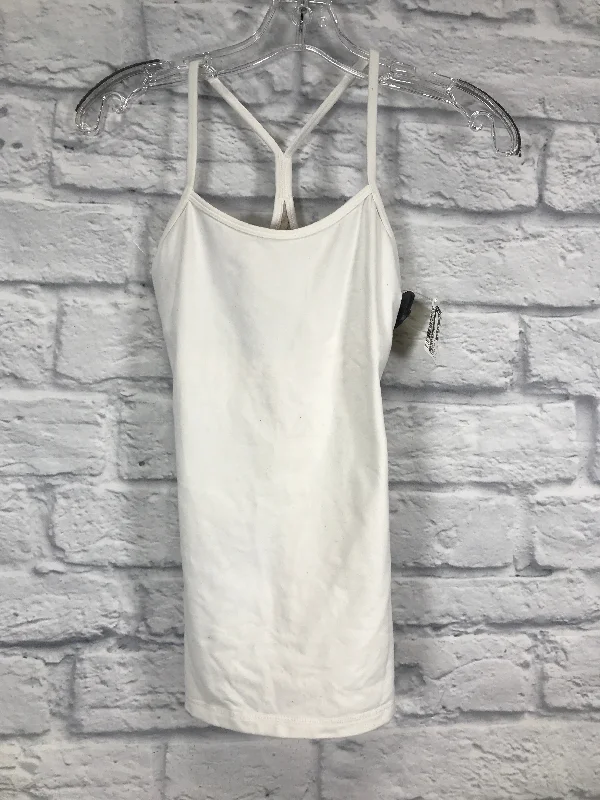 Yoga Tops with Breathable Fabric -Athletic Tank Top By Lululemon In Cream, Size: S