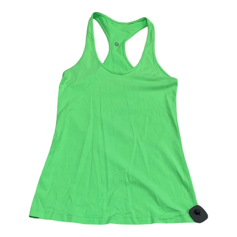 Yoga Tops for Flexibility and Balance -Athletic Tank Top By Lululemon In Green, Size: 10 Yoga Tops for Flexibility and Balance -Athletic Tank Top By Lululemon In Green, Size: 10