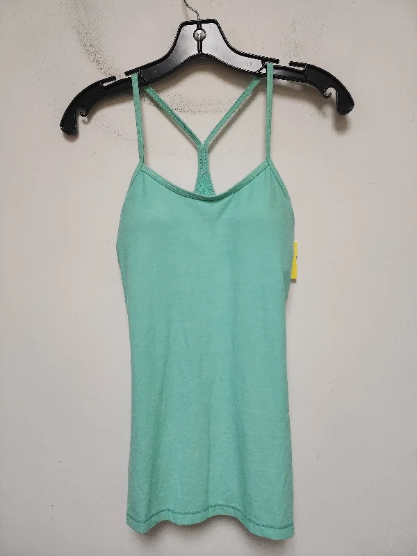 Stylish Yoga Tops for Outdoor Activities -Athletic Tank Top By Lululemon In Green, Size: 10