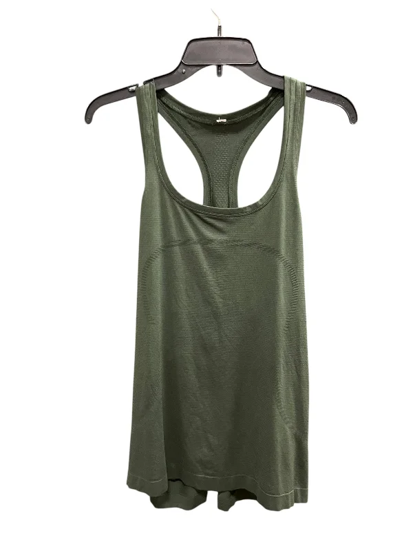 Yoga Tops with Full Coverage -Athletic Tank Top By Lululemon In Green, Size: 14