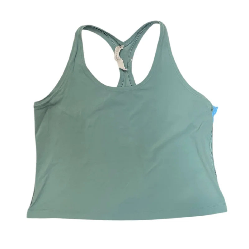 Loose Fit Yoga Tops for Relaxing Practice -Athletic Tank Top By Lululemon In Green, Size: 20 Loose Fit Yoga Tops for Relaxing Practice -Athletic Tank Top By Lululemon In Green, Size: 20