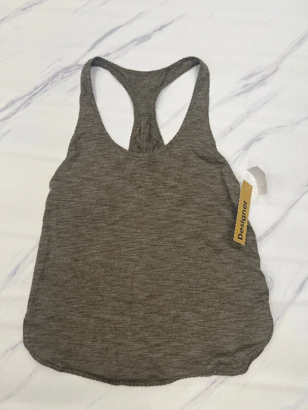 Breathable Yoga Tops for Yoga Practice -Athletic Tank Top By Lululemon In Green, Size: 4