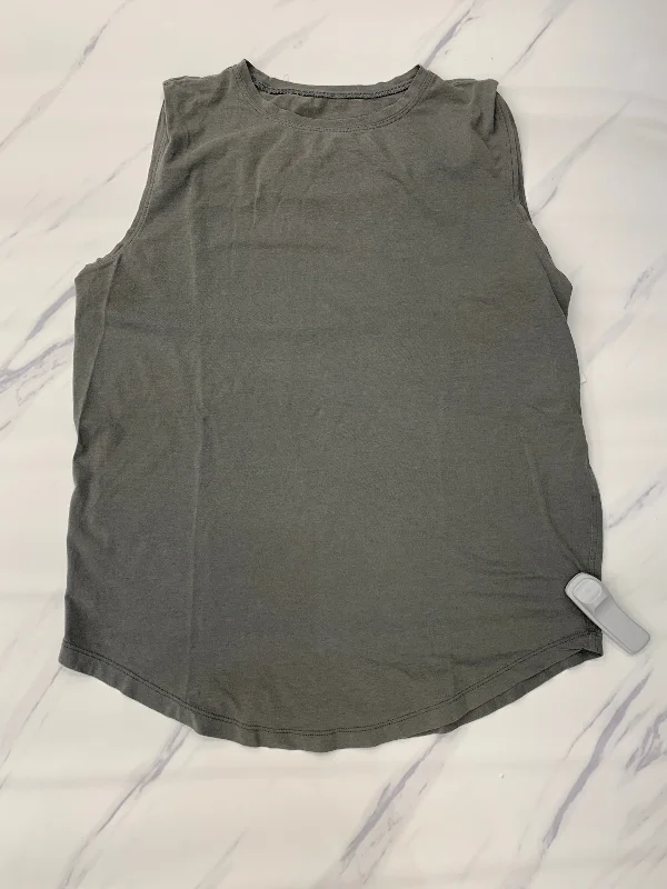 Women's Yoga Tops with Performance Features -Athletic Tank Top By Lululemon In Green, Size: 4 Women's Yoga Tops with Performance Features -Athletic Tank Top By Lululemon In Green, Size: 4