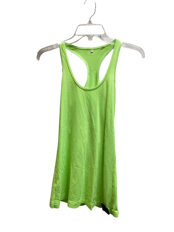 Yoga Tops with Adjustable Straps for Custom Fit -Athletic Tank Top By Lululemon In Green, Size: 6