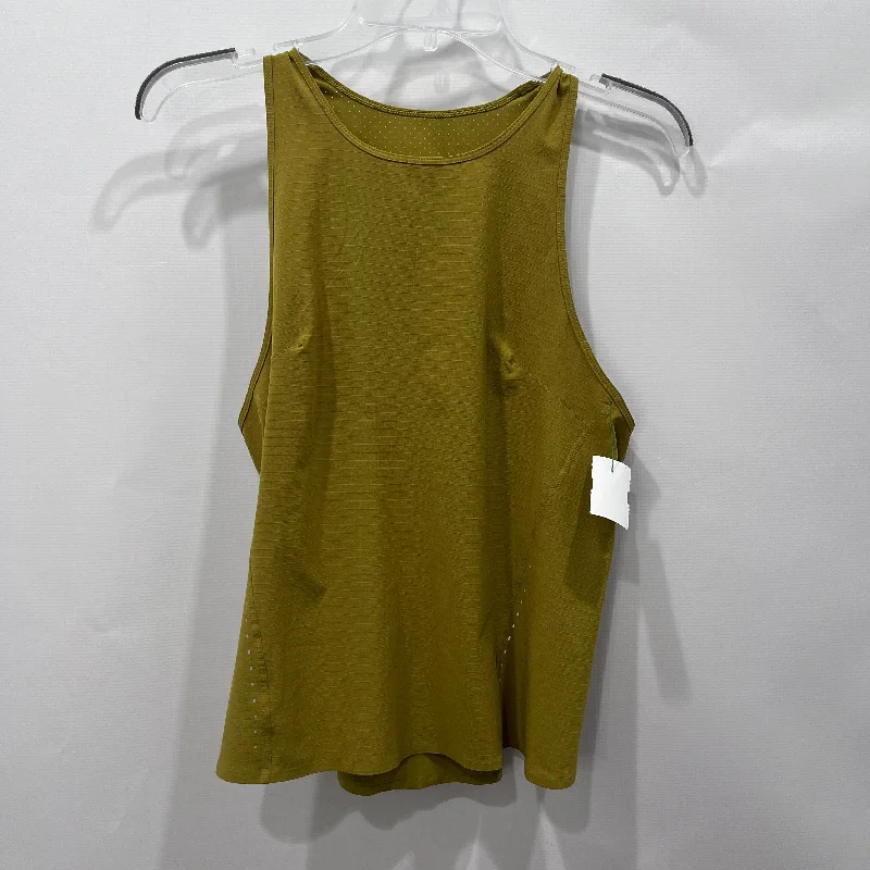 Women's Yoga Tops with High Stretch for Flexibility -Athletic Tank Top By Lululemon In Green, Size: 6