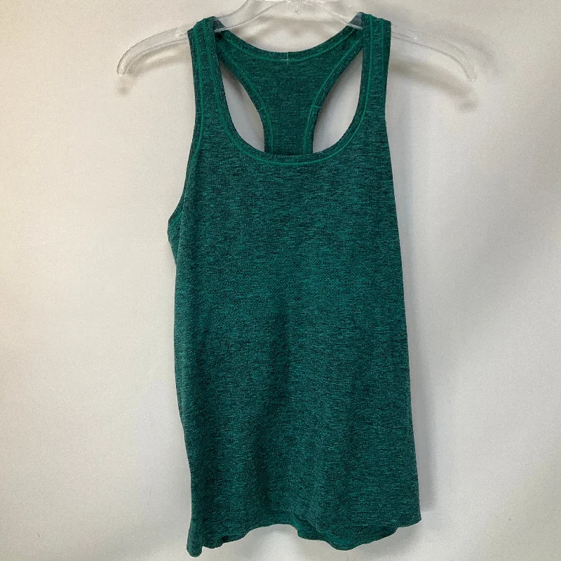Yoga Tops with Soft Material for Extra Comfort -Athletic Tank Top By Lululemon In Green, Size: 8 Yoga Tops with Soft Material for Extra Comfort -Athletic Tank Top By Lululemon In Green, Size: 8