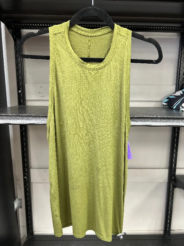 Fitted Yoga Tops for Yoga Class -Athletic Tank Top By Lululemon In Green, Size: 8