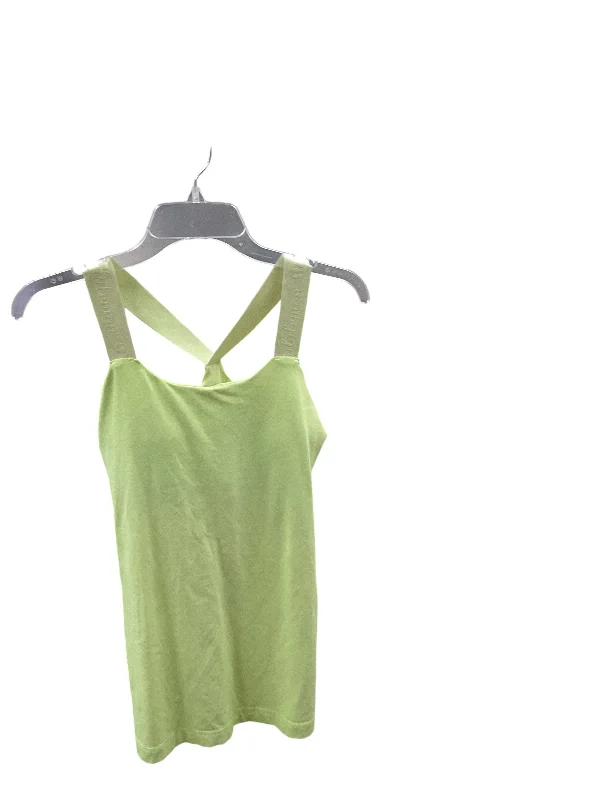 Stretchable Yoga Tops for Maximum Flexibility -Athletic Tank Top By Lululemon In Green, Size: M
