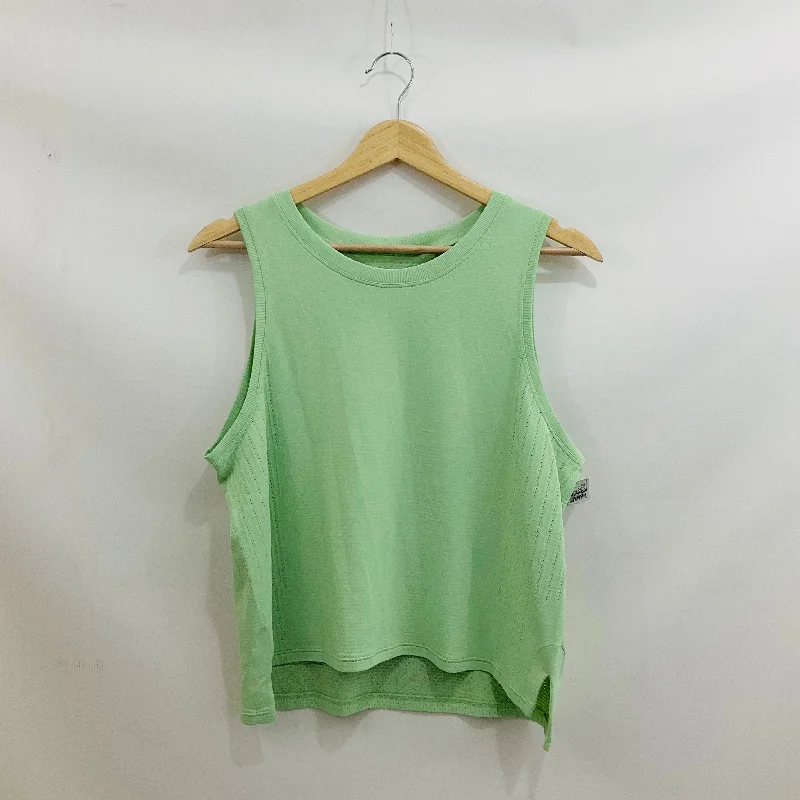 Zip-Up Yoga Tops for Women -Athletic Tank Top By Lululemon In Green, Size: M